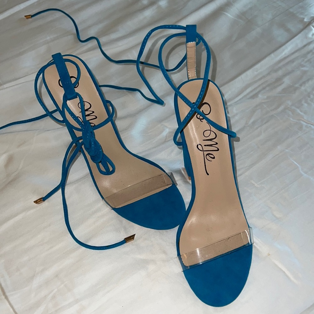 Tie Up Chunky Heel